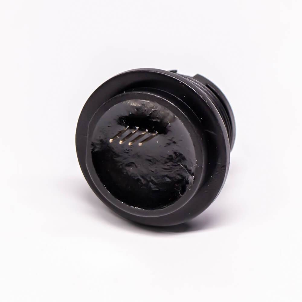 USB2.0 Type B IP67 Female Connectors Straight PCB Mount Connector