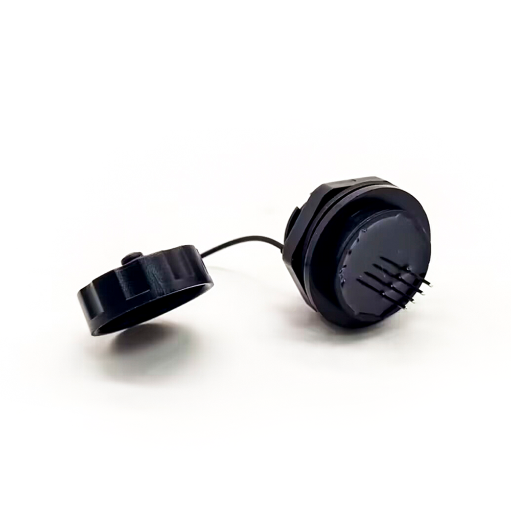 Waterproof USB 2.0 Connectors Type A Female Front Panel Lock Mount IP67 with Dust Cover