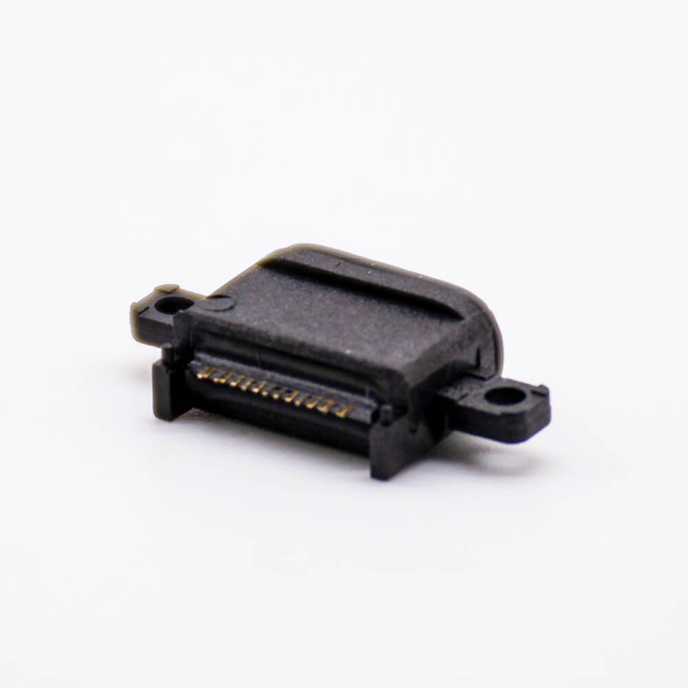Waterproof USB Type C Connector Offset Type IPX8 16P With Waterproof Ring